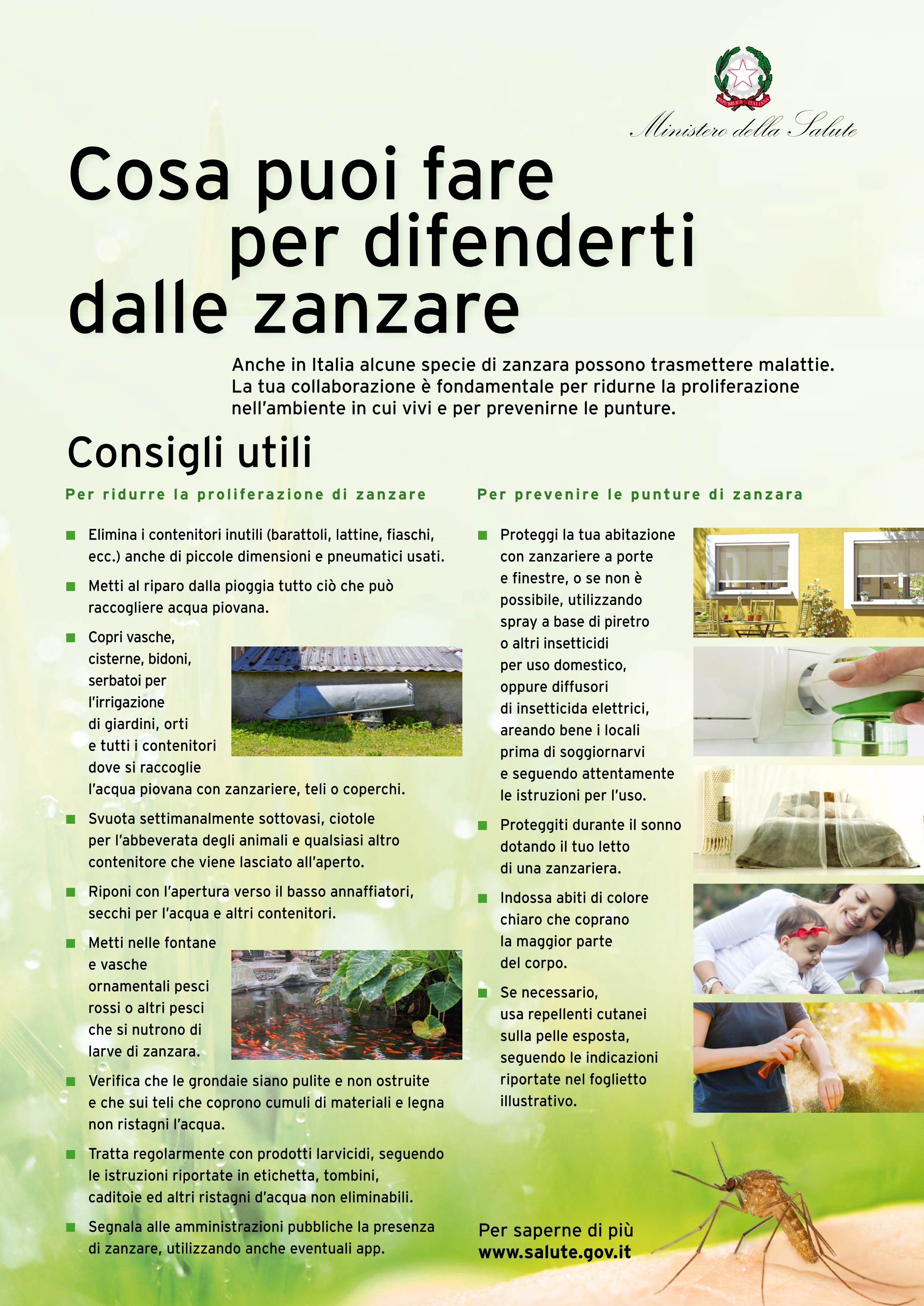 Materiale informativo - lotta alle zanzare