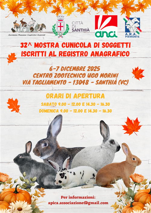 32° Mostra Cunicola dei soggetti iscritti al Registro Anagrafico