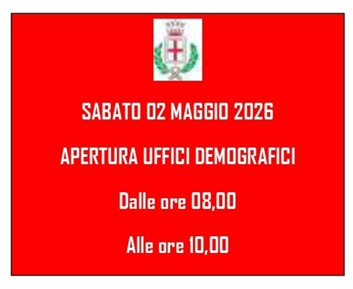 Apertura ufficio demografici
