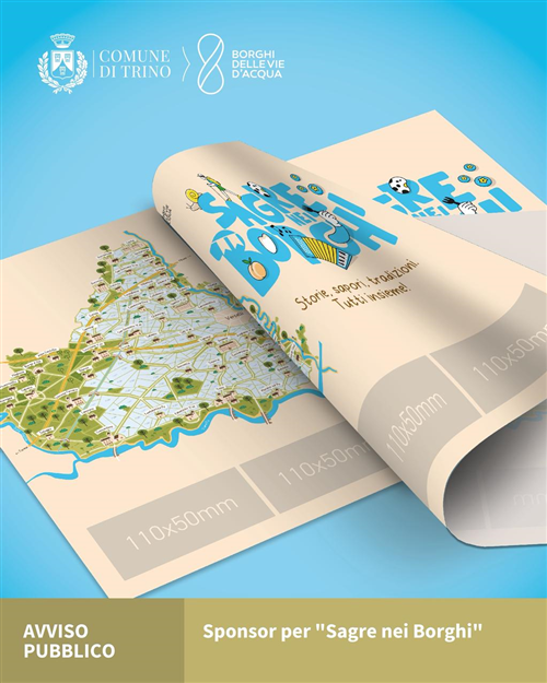 Avviso pubblico per la ricerca di sponsorizzazioni - Progetto Sagre nei Borghi (spazi pubblicitari su tovagliette)