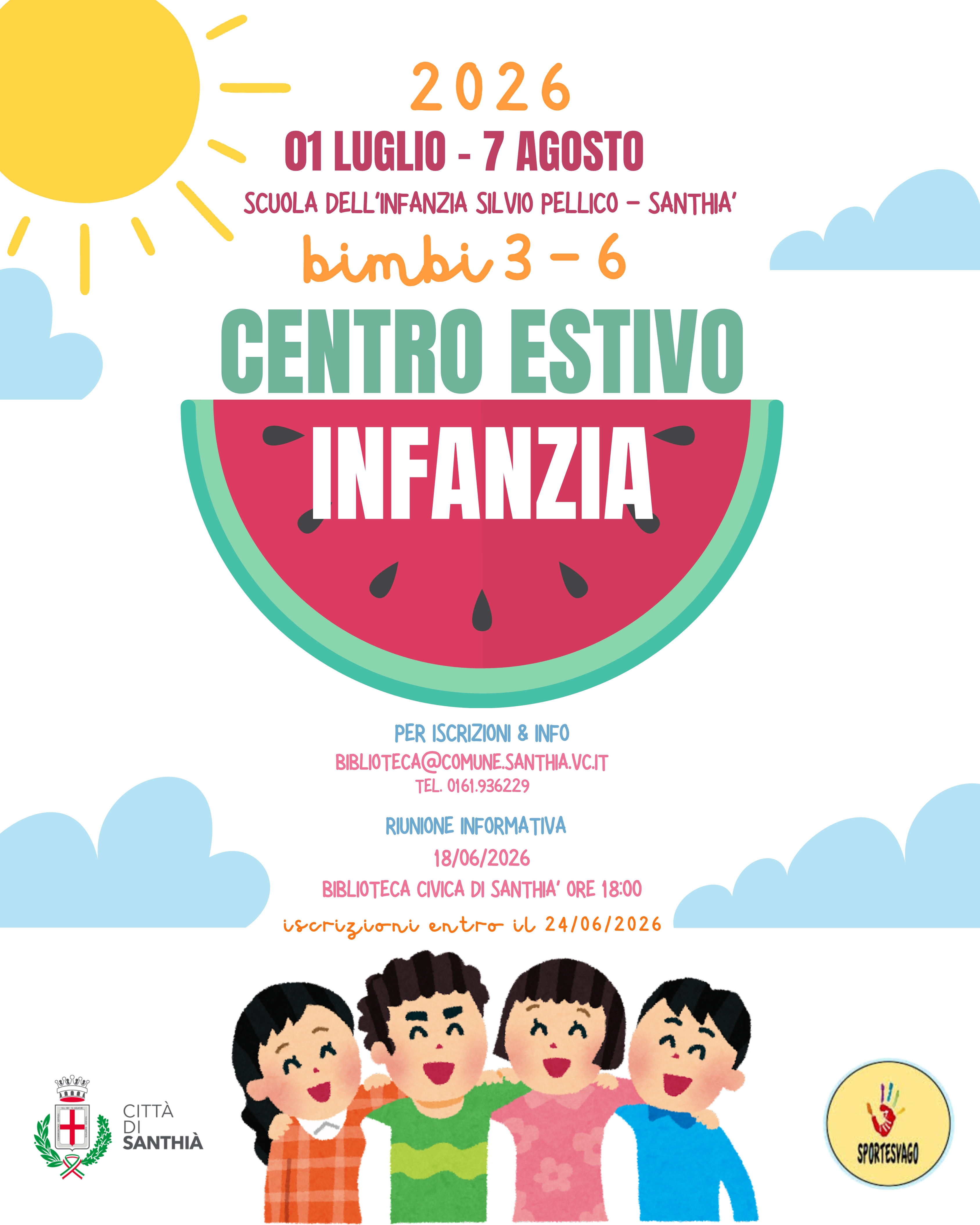 Centro Estivo Infanzia 2026