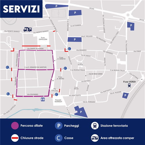 Carnevale Storico di Santhià 2026   Modifiche alla viabilità ordinaria